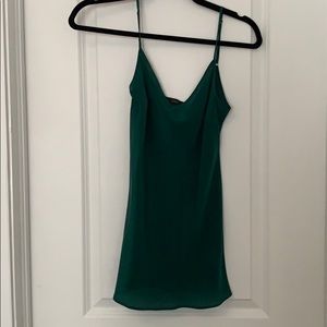 Emerald Green J Crew camisole.